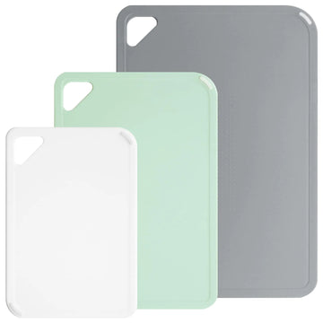 GripSafe Plastic Cutting Board Set